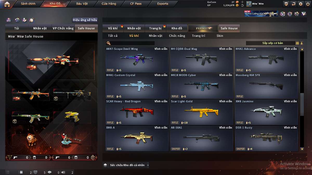 shop acc cf uy tin gia re